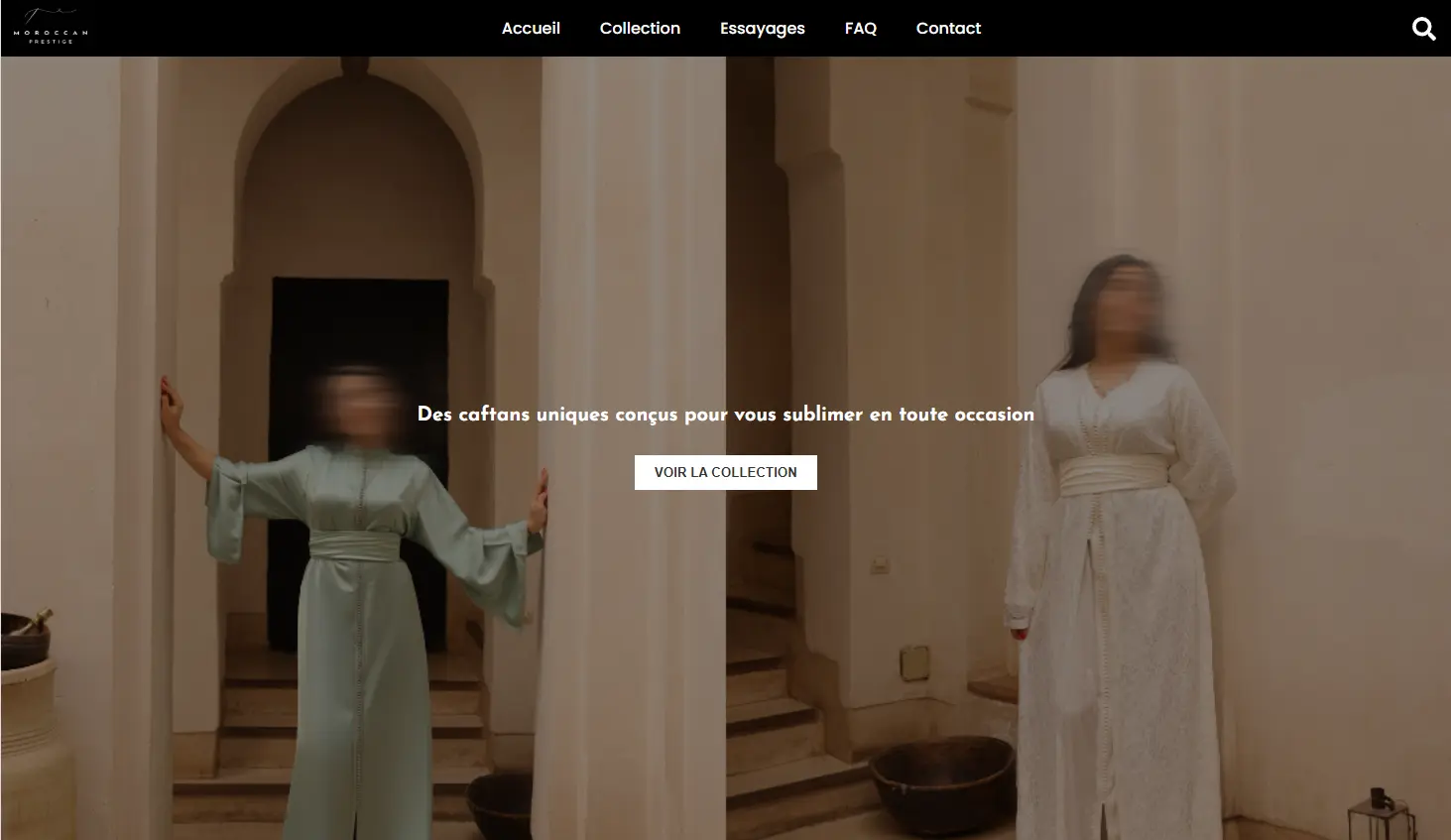 Version desktop de Moroccan Prestige